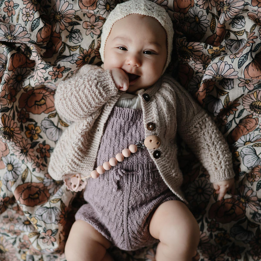 Mushie Halo Pacifier Clip